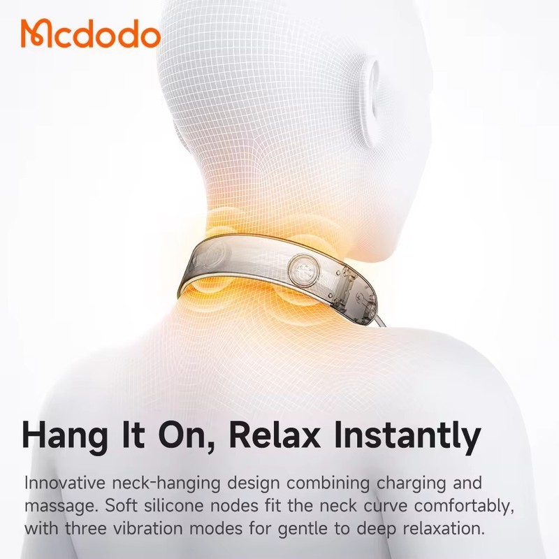 Mcdodo100W 3-in-1 Massag Neck Massager Fast Charge CablePhone Lanyard 3 Levels gallery