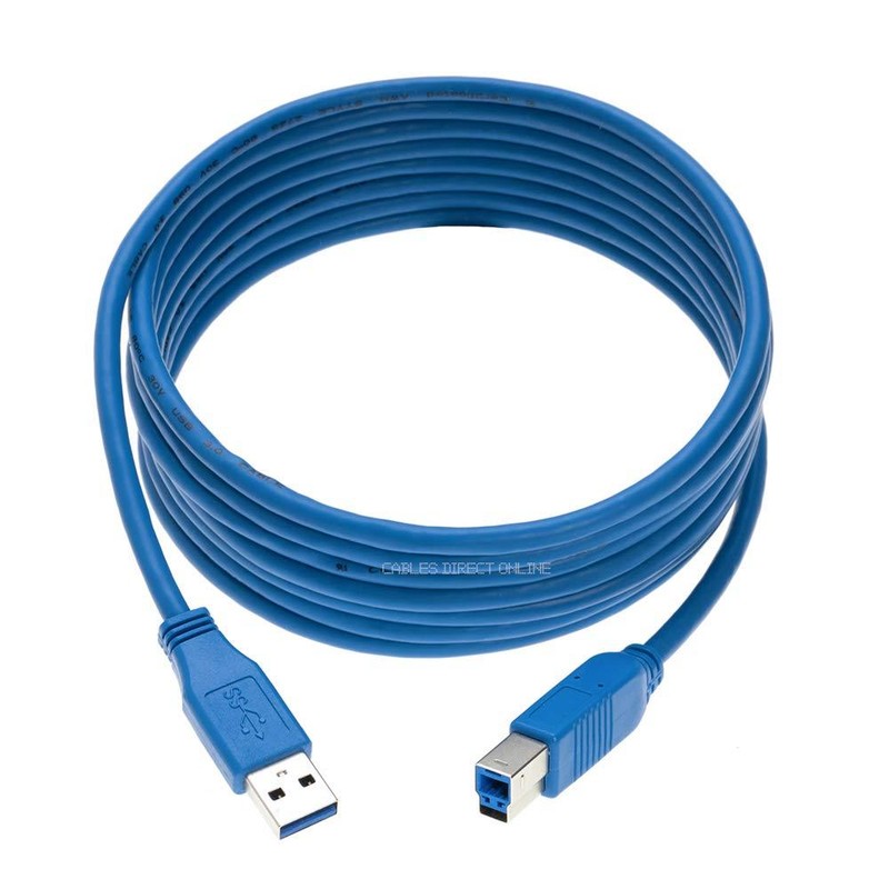USB 3.0 A Male to B Male Cable Cord 3FT 6FT 10FT Data Wire HP CANNON High Speed gallery