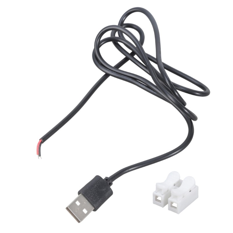 Solderless USB 2Pin Charging Cable 5V Power Cord for Fan Lamp Toy Projects gallery