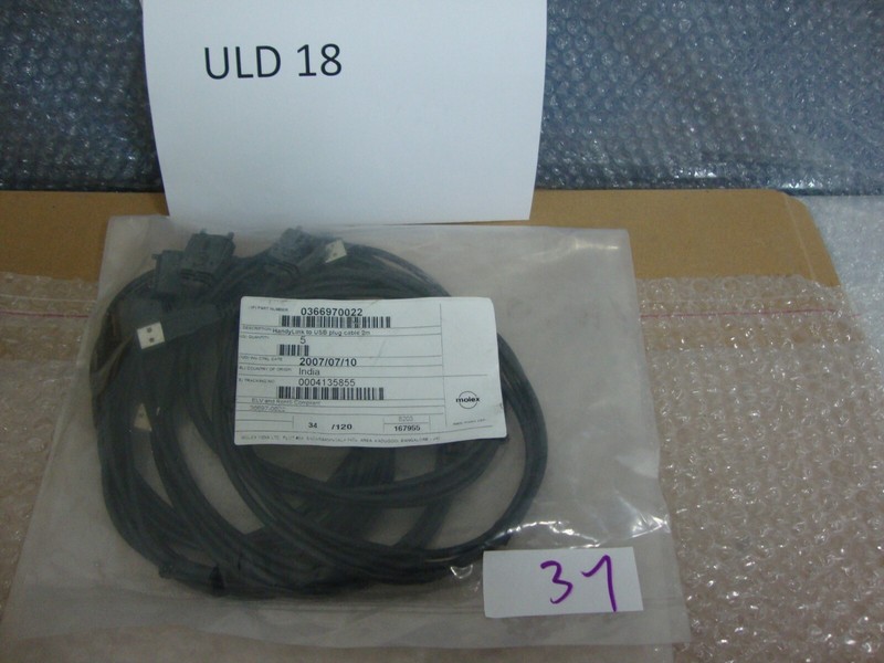 5 units molex HandyLink to USB Straight Overmold 2.0m Cable Length 0366970022