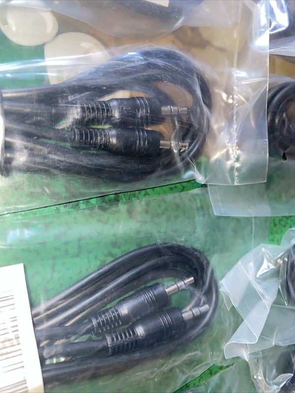 Lot Of AV Cable 3.5mm (1/8") Stereo Male to M Audio Video jack-plug USA Seller gallery