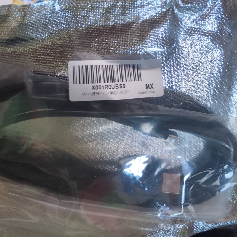 3M Black Micro-USB to USB Charging Cable Universal PVC X001ROUBS9
