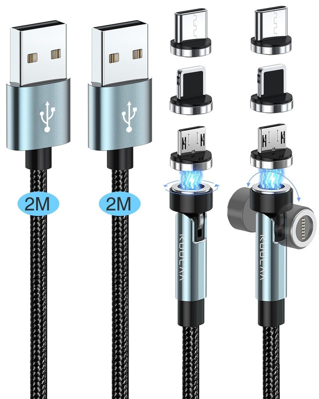 Ultra-Durable 6FT Magnetic Charger Cable - 3A Fast Charge & Nylon-Braided Design gallery