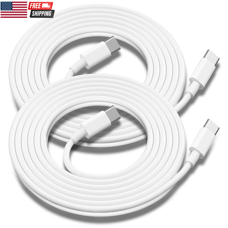 USB C to USB C Charging Cable for Apple 2Pack 10Ft, Long Type C to C Fast Charge