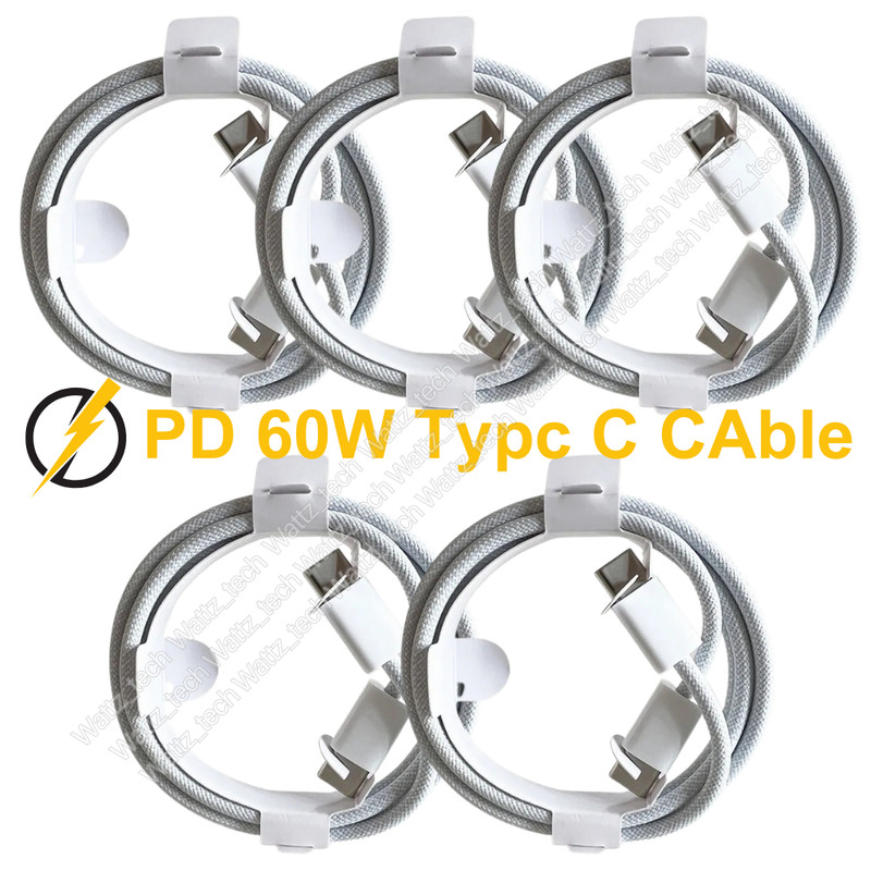 60W PD USB C Cable Type C Fast Charger Cord Lot For iPhone 15/16 Pro Max/15 Plus