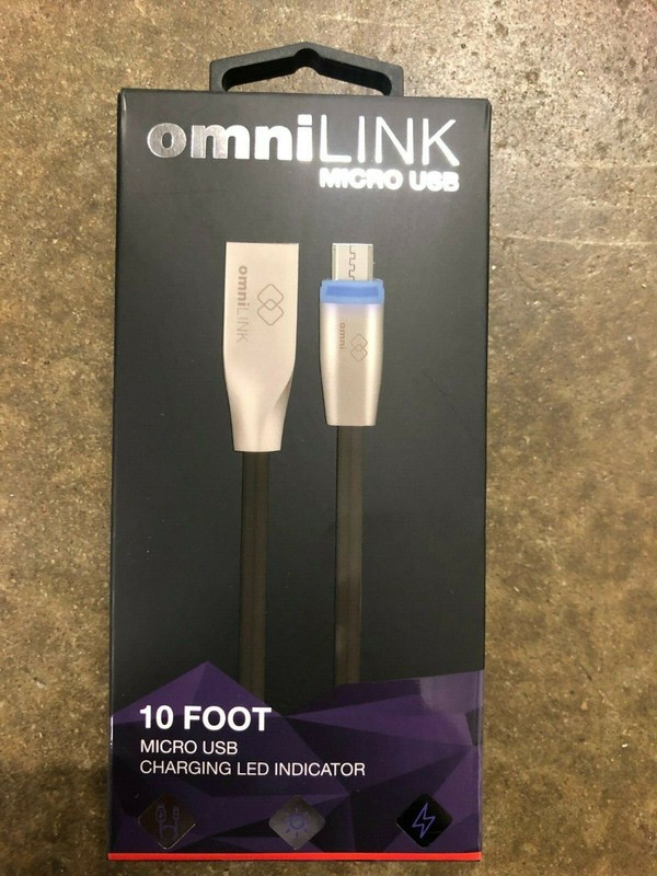 OmniLINK Illuminated 10 ft Micro USB Data Cable with 2.1 true fast charge & LED gallery