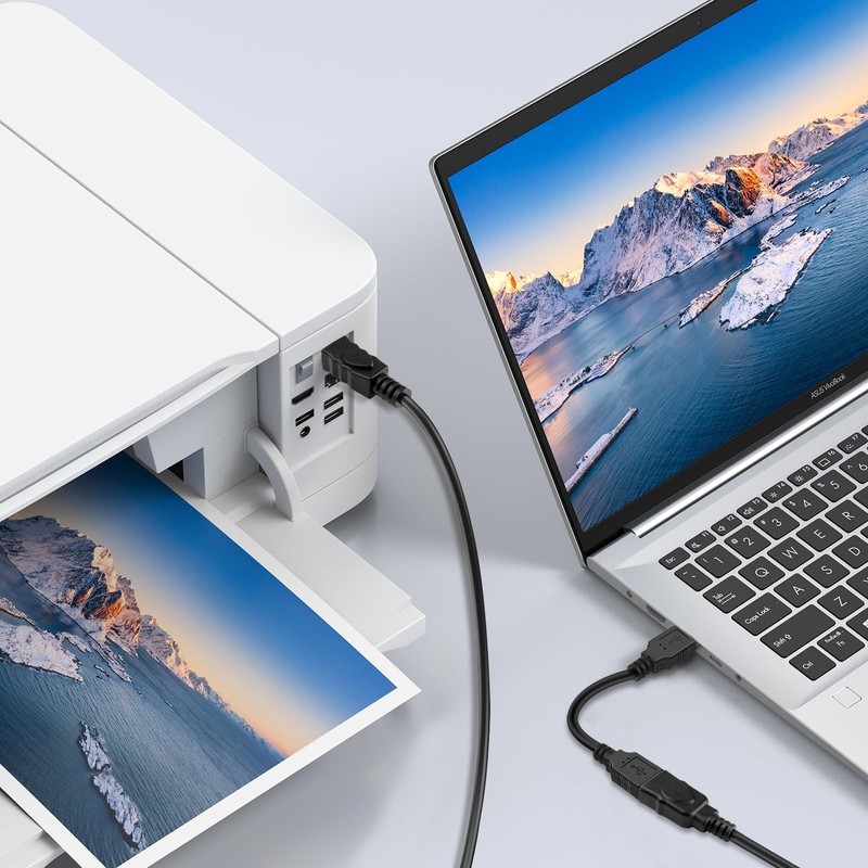 USB 2.0 Printer Cable Adapter 1.8M Type A Female To B Extender Connector gallery