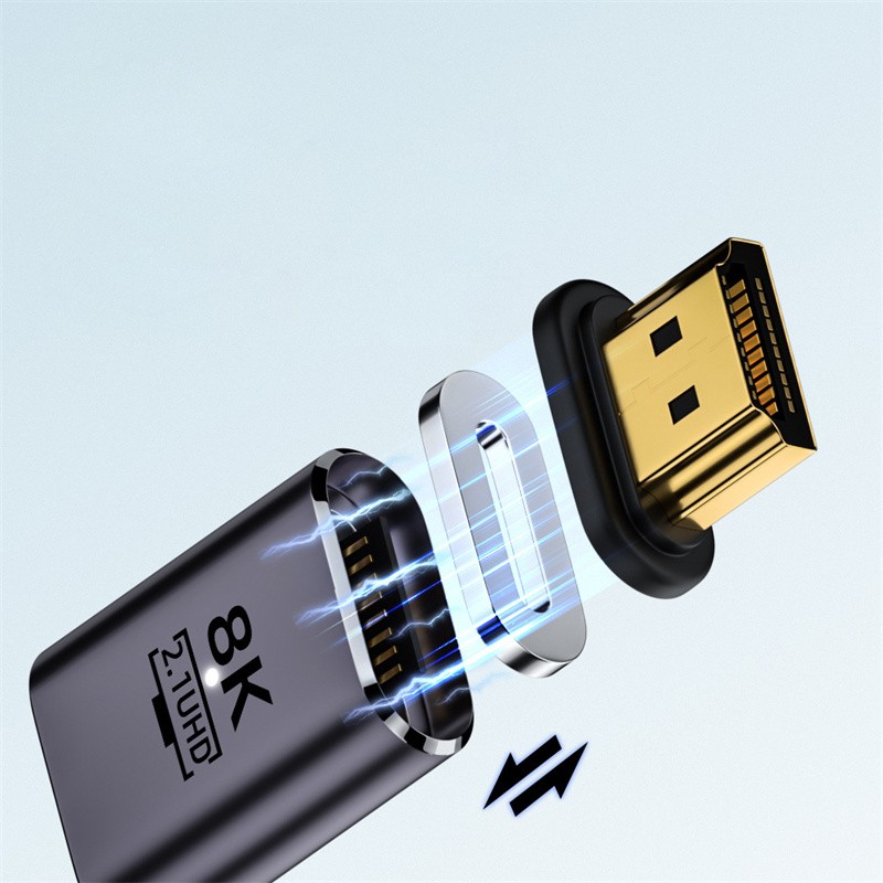 Magnetic Connectors For HDTVs HDMI-Compatible 2.1 8K HD Cable Adapter gallery