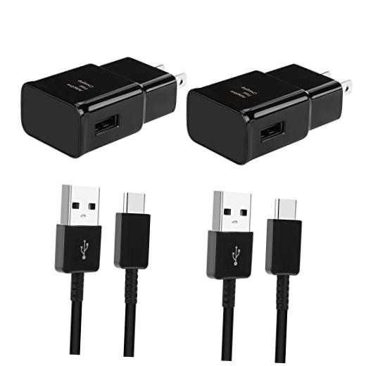 Android Phone Charger, Samsung Charger Fast Charging Cord with 6.6 feet black