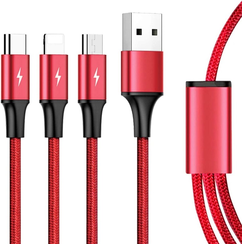 For Galaxy S20/S21/S23/FE Power Cord 3-in-1 USB Cable Charging Wire USB-C Sync