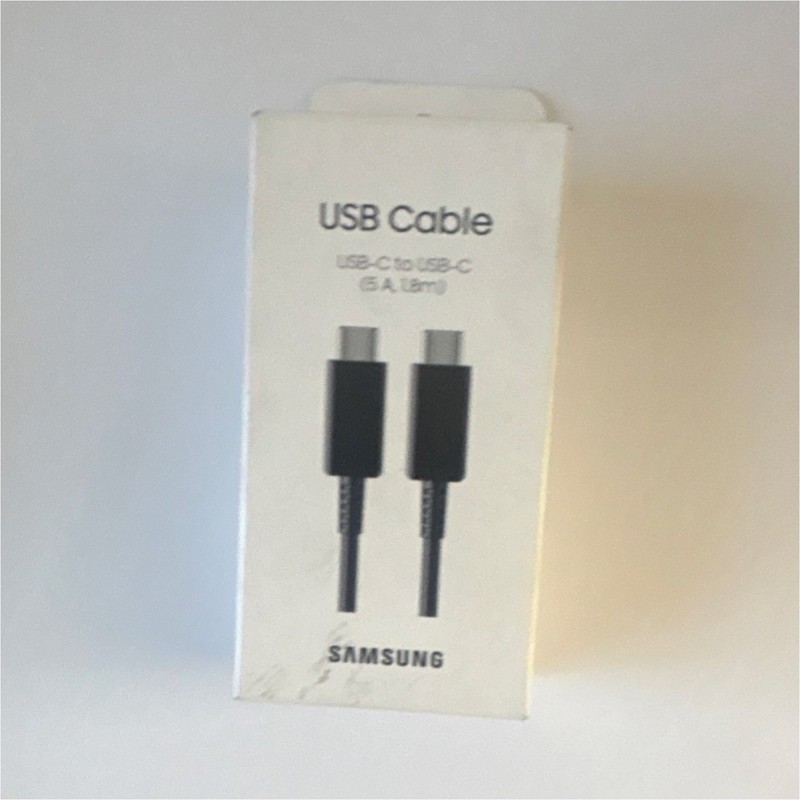 Samsung USB-C Charging & Data Sync Cable 1.8m Black Dual Port Type-C USB-C Cable