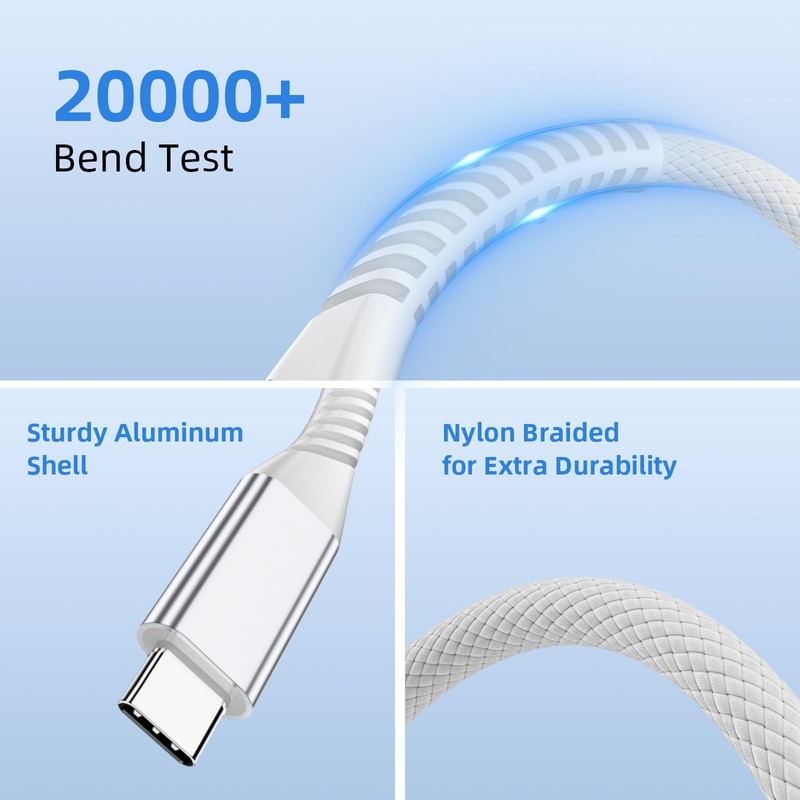 240W USB to USB Cable for MacBook/iPad/iPhone 17 16 15 Max, 10ft Right-Angle ... gallery