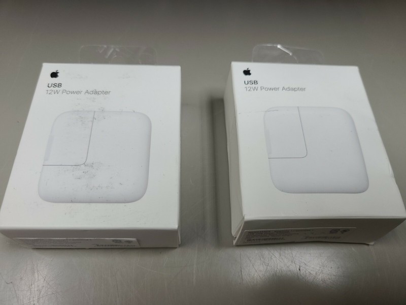 2 units Apple 12W USB Power Adapter Original OEM White – A2167