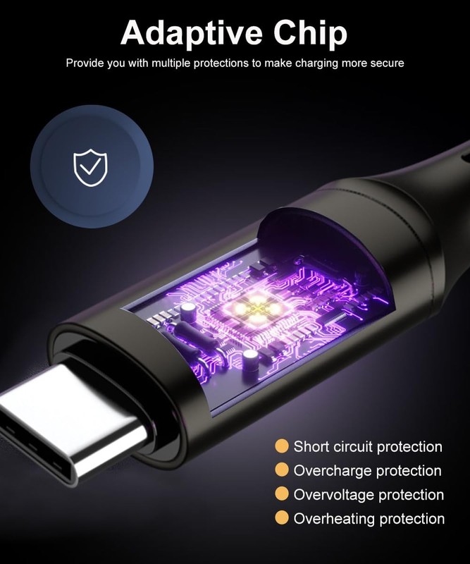 RGB Light Up USB A to C Carplay 4.9ft gallery