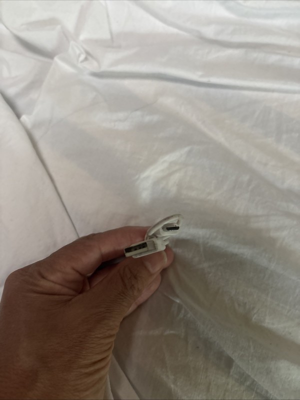 Short USB-A to Micro USB Charging Cable White Data Sync Cord Android GPS Camera gallery