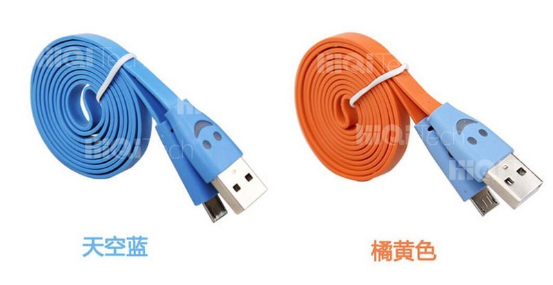 1M LED Light Flat Micro USB Charger Cable Data Sync Cord For Mobile Smart 18a26 gallery