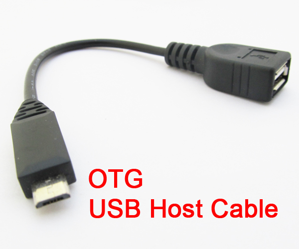 10pcs NEW Host OTG Cable Micro 5pin USB male to USB female Adapter Cable
