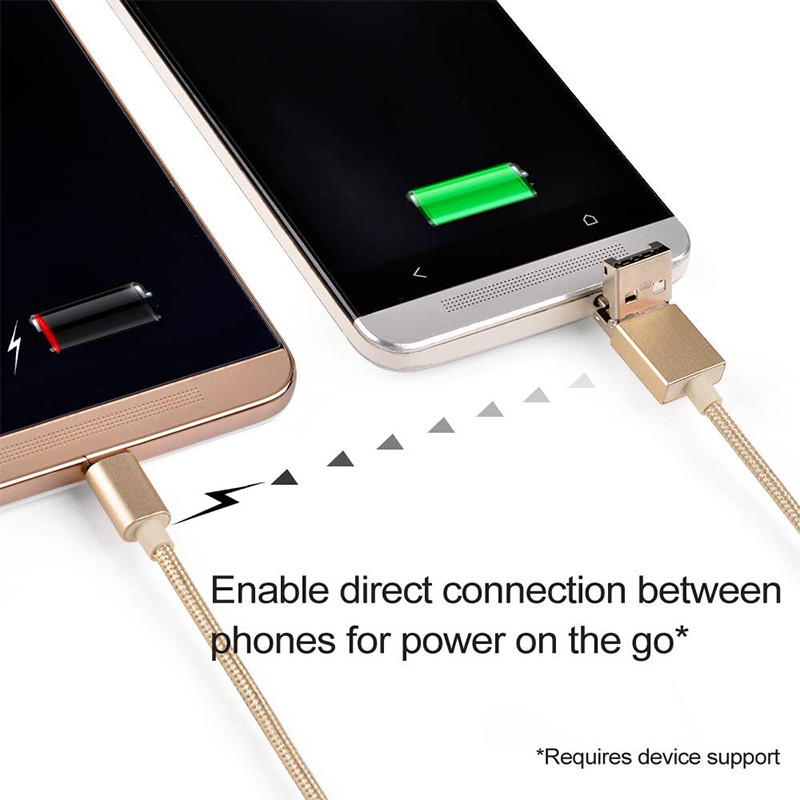 Silverstone CPU02G 2 in 1 Micro-USB Combo USB-A to Micro-B Cable gallery