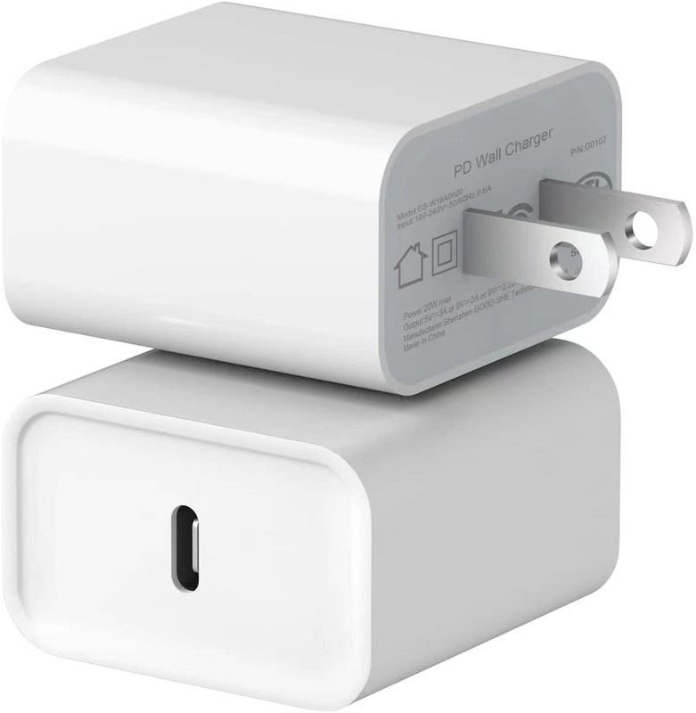 2PCS USB-C 20W Fast Charger For iPhone16 15 14 13 12 11 17 XR XS X Type C Cable
