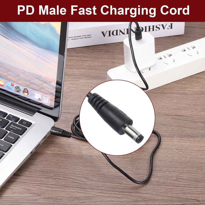 3.3FT USB C To DC PD Power Fast Charging Cable 5.5x2.1mm 15W/5V Adapter gallery