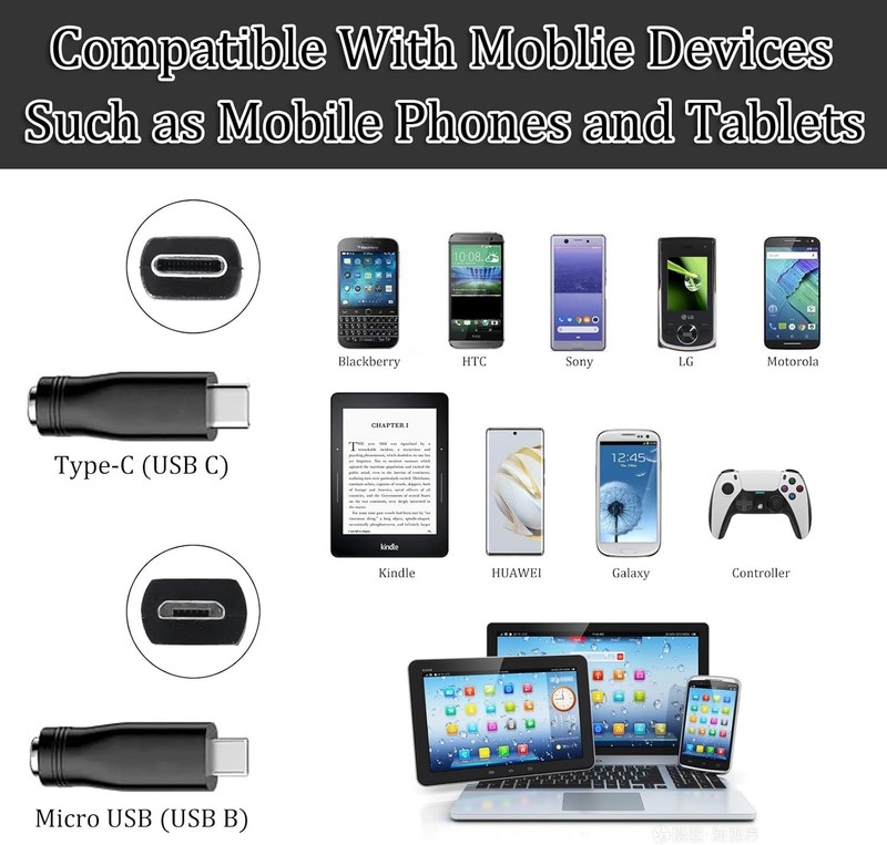 Universal USB to DC Charger Cable with 12 Changeable Tips - Perfect for Gadgets gallery