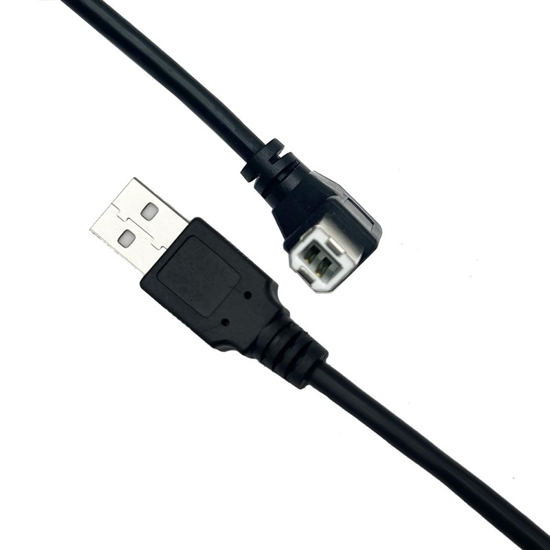50cm 90 Degree Right Angle USB 2.0 Type A Male To B Male Printer Scanner Cable