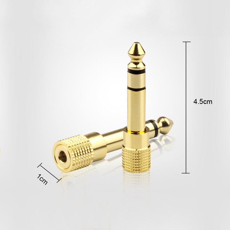 6.35mm 1/4" Male to 3.5mm 1/8" Female TRS Stereo Audio Headphone Adapter Useful gallery