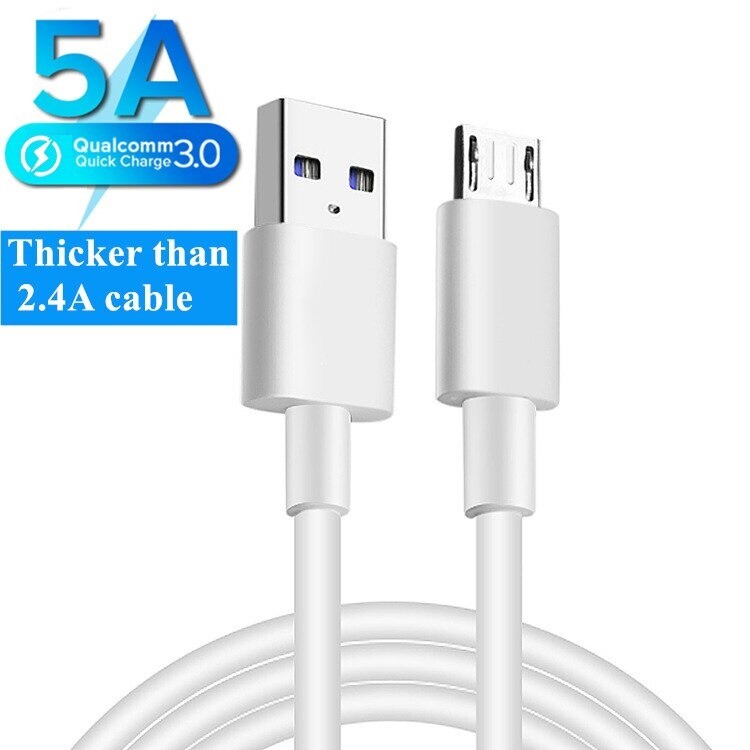 5A Super Charging Wire Micro Data Sync Tablet Android USB Phone Charger Cables