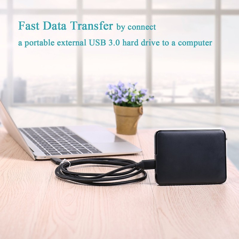 USB 3.0 Micro Cable, 3-Pack 6ft Super Speed USB 3.0 Cable A Male to Micro B C... gallery