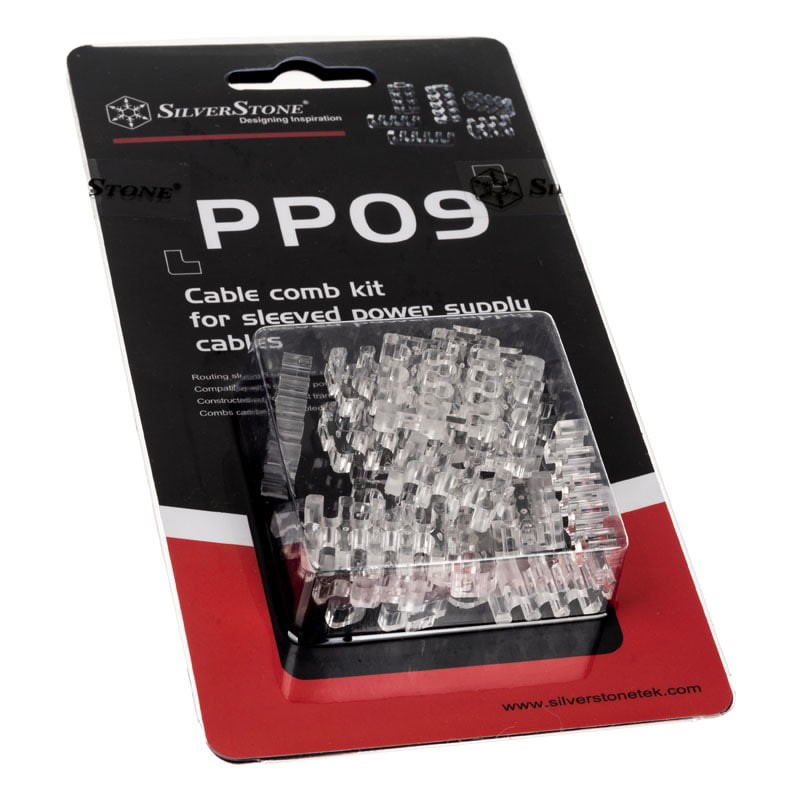 SilverStone SST-PP09 Cable Comb Set Transparent Cable Clip 40178 gallery
