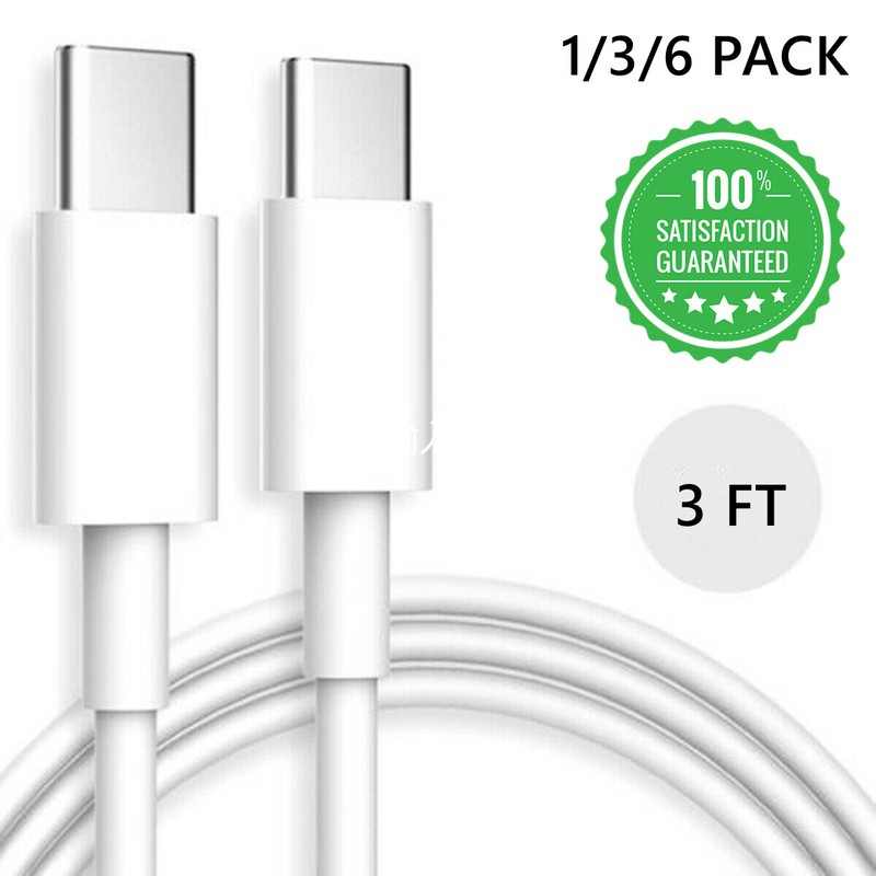 USB C to USB C Charging Cable Type C Fast Charge iPad Pro MacBook Samsung Phone