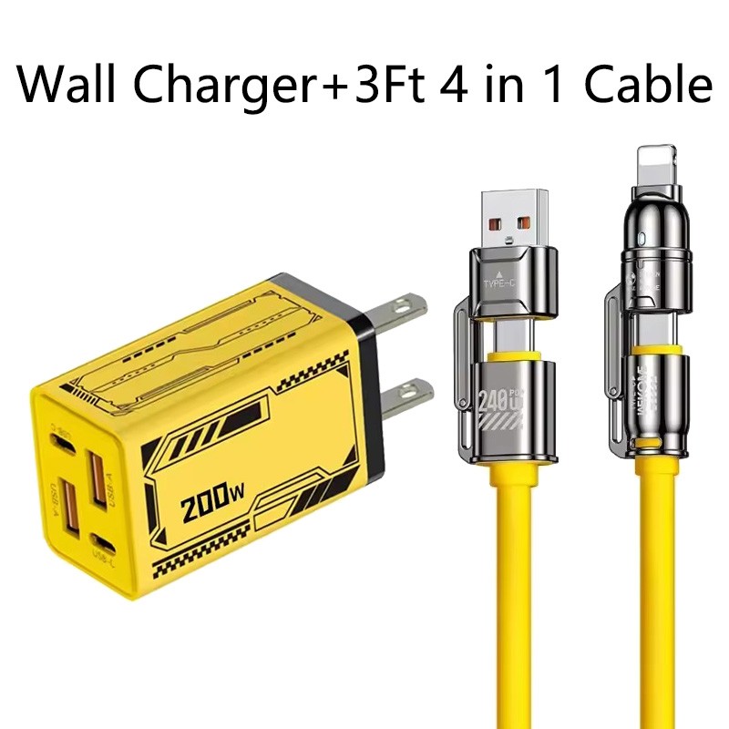 200W Super Fast Charging USB Type C Wall Charger For iPhone 17e 16 15 Pro Max 14 gallery