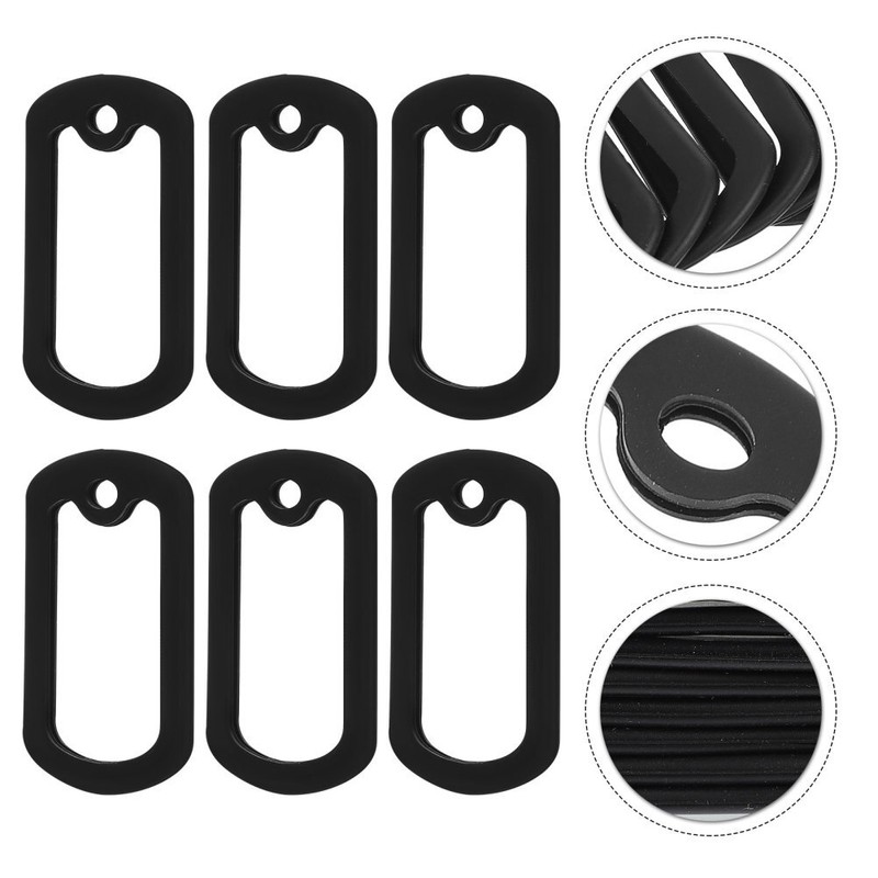 12PCS dog tag silencer Dog Tag Protector Tag Silencer rubber silencer gallery