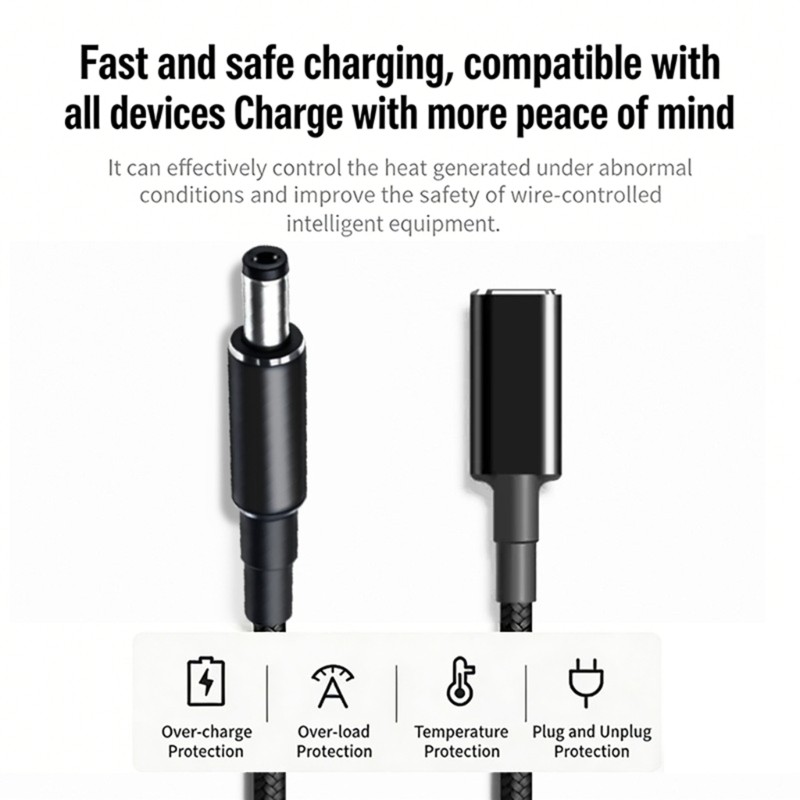 Durability PD100W Quick Charging Cable For Laptop Comes With Optional Adapters gallery