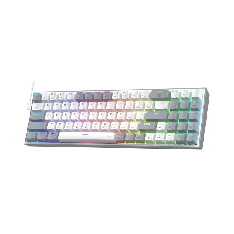 Redragon K628 Pollux 75% Wired RGB Gaming Keyboard, 78 Keys Com… FAST USA SHIP
