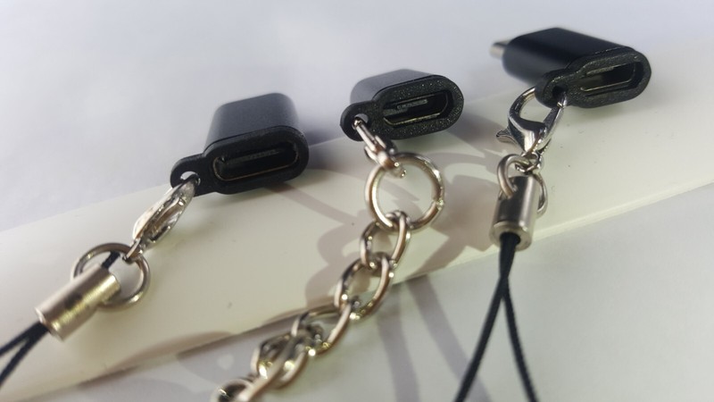 3PCS Lot Micro USB, 8-Pin, Type-C male Charger N Data Adapter w Antilost Layard gallery