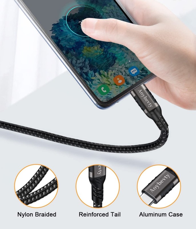 USB A to USB C Cable 3.3ft & 6.6ft, 10Gbps Data Transfer, 60W Fast Charging, Typ gallery