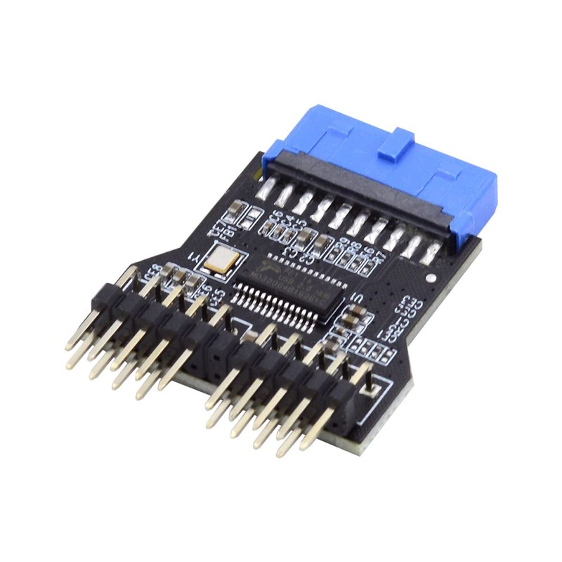 Motherboard 19pin USB 3.0 Header 1 to 2 USB2.0 9Pin Female Extension HUB Conn…