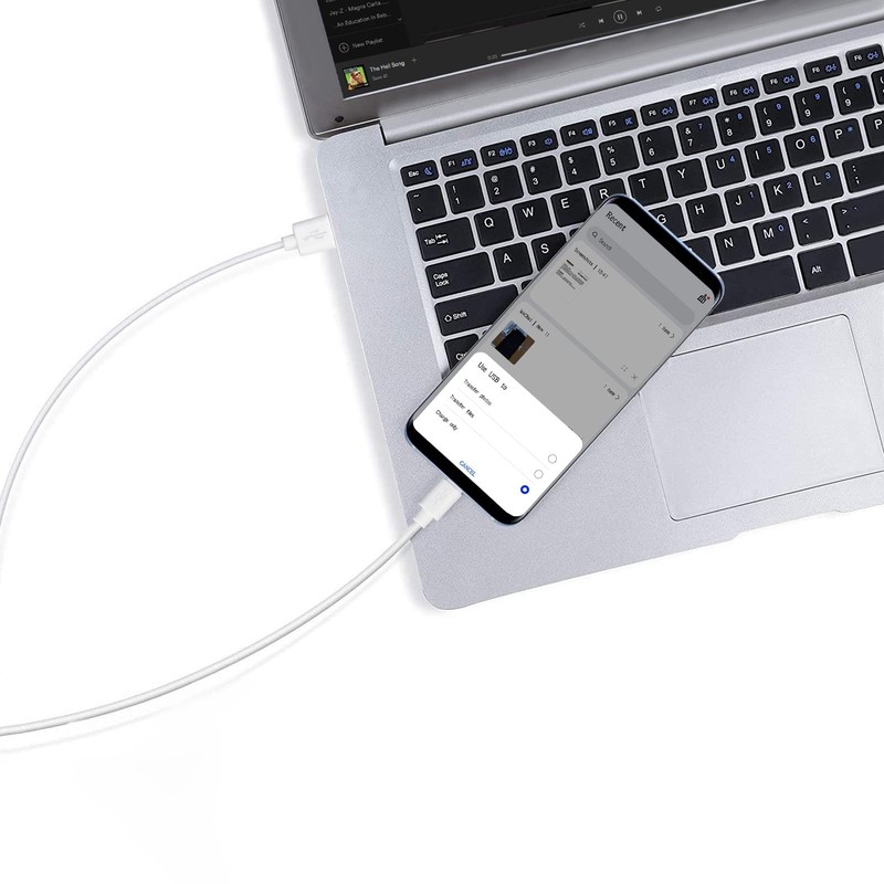 2 PCS USB To Micro USB Cable 6 Ft Android Charging Data Sync Cord White gallery