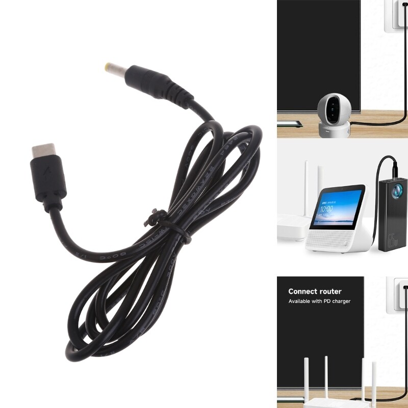 Type C Female To 4.0x1.7mm Male Plug Converter Adapter Cable for Router gallery