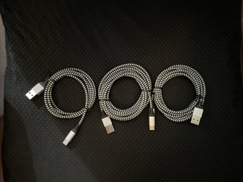 Chargersync USB Made for Type C Devices Cables Set of Three X001KY1q4x