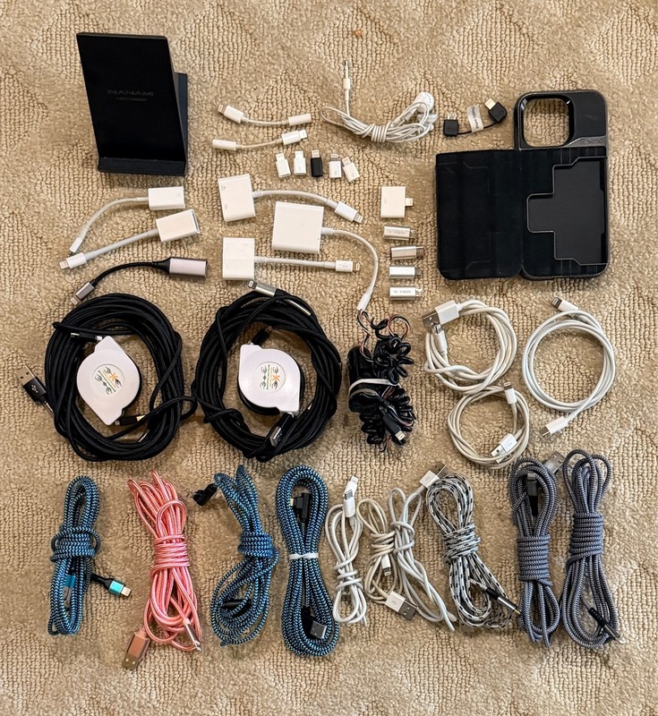 39pc Lot Lightning Cables Connectors Adapters & More! For Apple iPhone 5-14 SAVE