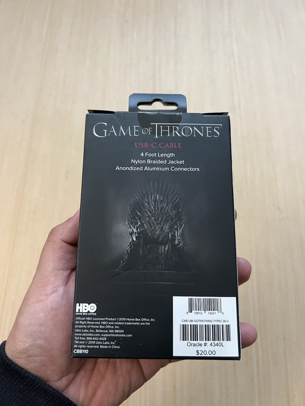 Game Of Thrones The Night King Limited Edition USB C Cable ATT Exclusive gallery