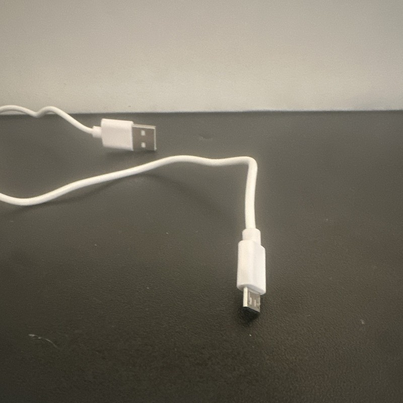 USB-A to Micro-USB 2.0 Charging Cable, White Round Plastic, Universal, 20inches gallery