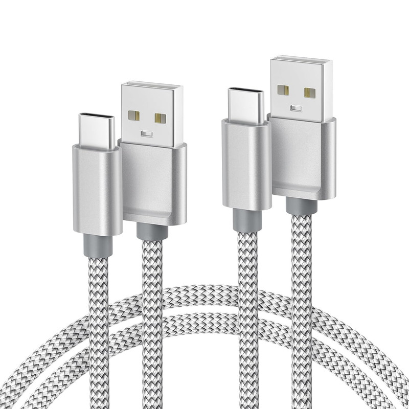 USB-C Charging Cable 6.6ft 2-Pack Fast Charge USB to Type-C Cord for Phones Tabl gallery