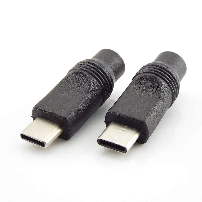 DC Power Adapter Type-C USB Male to DC 5.5x2.1mm Female Jack Converter Connector gallery