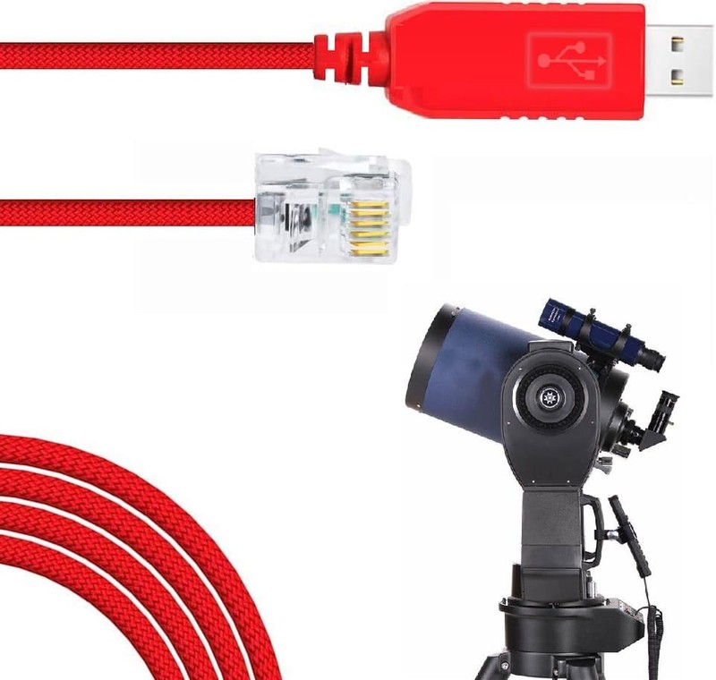 Feanteek USB to RJ12 Cable for Meade #507 Cable LX200 & LX-ACF Models Meade L... gallery