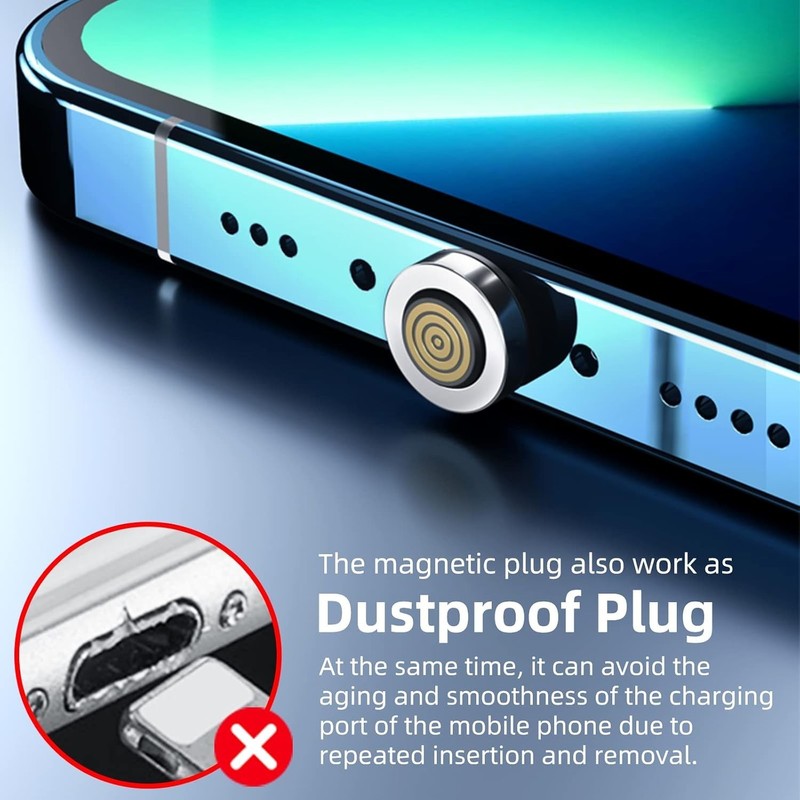 Magnetic Connector Tip Heads [4-Pack] USB C Magnetic Adapter Compatible with 7Pi gallery