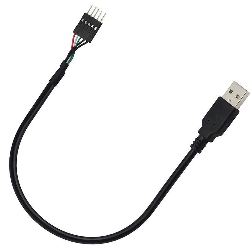 5 Pin Male Motherboard Header Dupont IDC to USB 2.0 A Male Adapter Extend Cable gallery