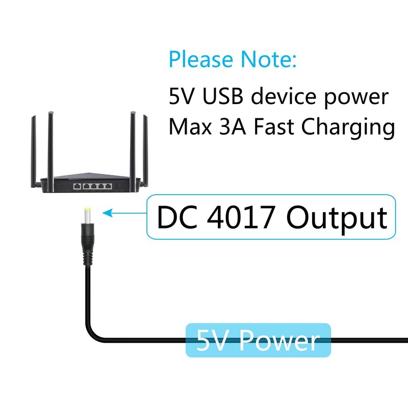 2Pcs USB to DC 4.0mm x 1.7mm Power Cord 3FT, USB A Male to DC 4.0mm x 1.7mm M... gallery